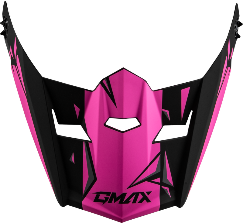 Gmax 72-6747 G0466172 YOUTH MX-46Y UNSTABLE VISOR MATTE BLACK/PINK YS-YL