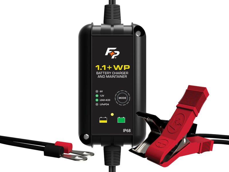 Fire Power Battery Charger IP68 Waterproof 6V/12V 1.1A - 030-0026-07