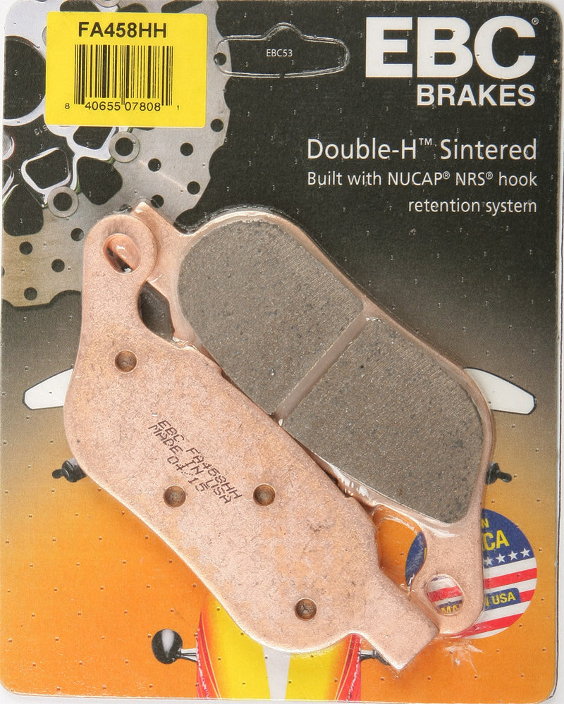 EBC Brake Pads Double-H Sintered - FA458HH For Harley Motorcycles 2008-2016