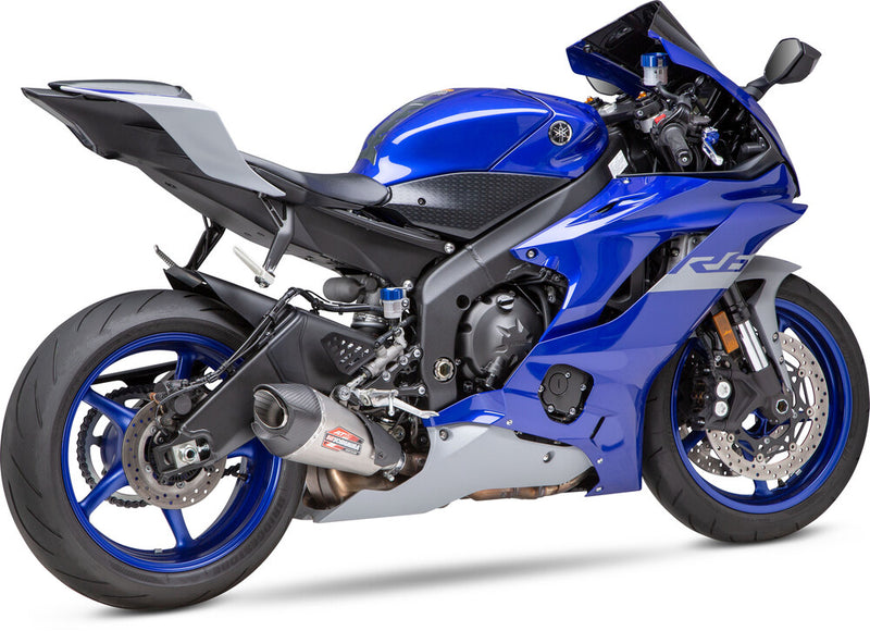 Yoshimura 960-1573 13630BP521 EXHAUST STREET AT2 WORKS SLIP-ON SS-SS-CF
