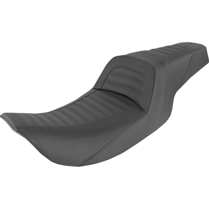 SADDLEMEN 0801-1279 897-06-161 Slim Roll & Pleat Seat - Black