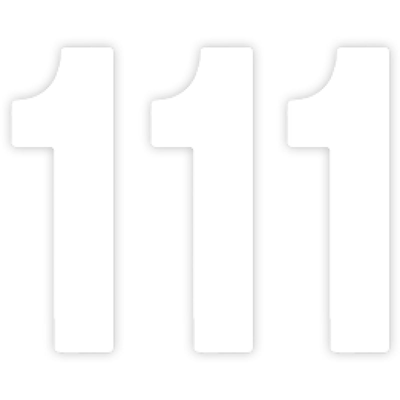 FACTORY EFFEX FX04-2561 04-2561 Pro Numbers Mini Pro Number 1 - White - 4"