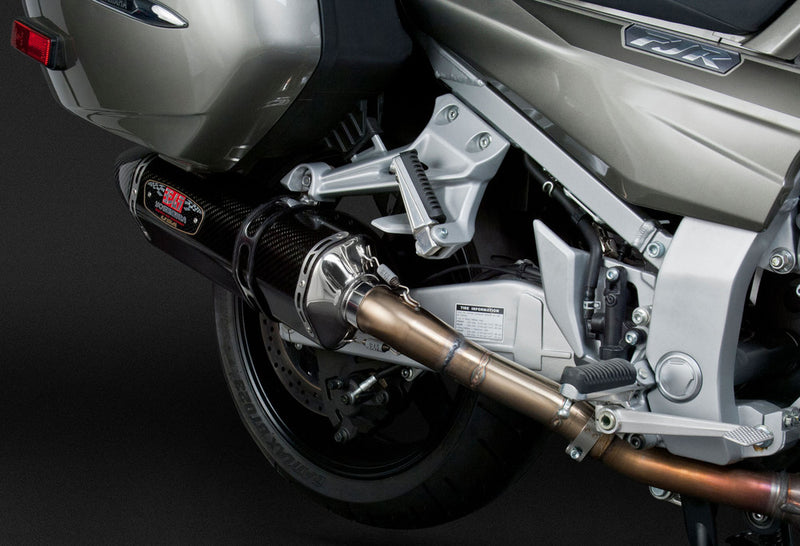 Yoshimura 960-1562 13150E0220 EXHAUST SIGNATURE R-77 SLIP-ON SS-CF-CF DUAL