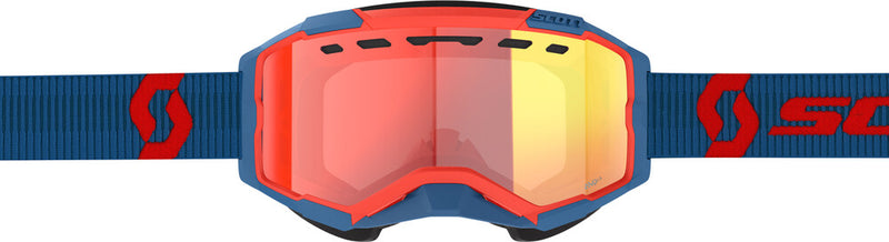 Scott Fury Snowcross LS Goggle DRK BLU Neon RED Chrome - 278604-7698341