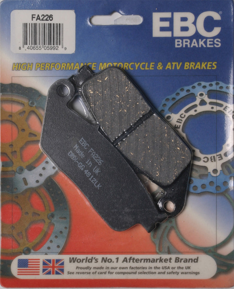 Ebc Brake Pads - FA226 For Triumph Speed Triple 1050 / Street Triple 675 / Tiger 800 2008-2015 | Kawasaki Ninja 650 2017 | Suzuki 250R 2018