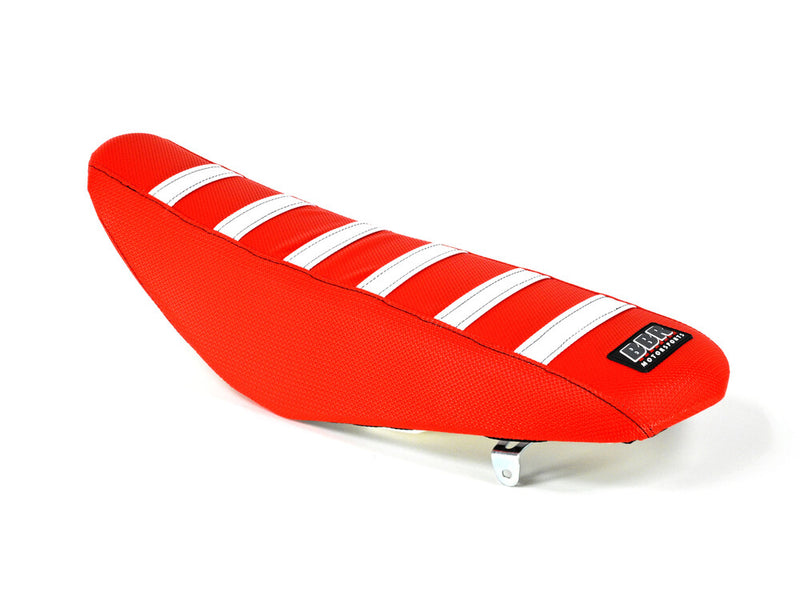 Bbr Motorsports Tall Seat RED White - 716-HCF-1142 Honda CRF110F 2019-2022