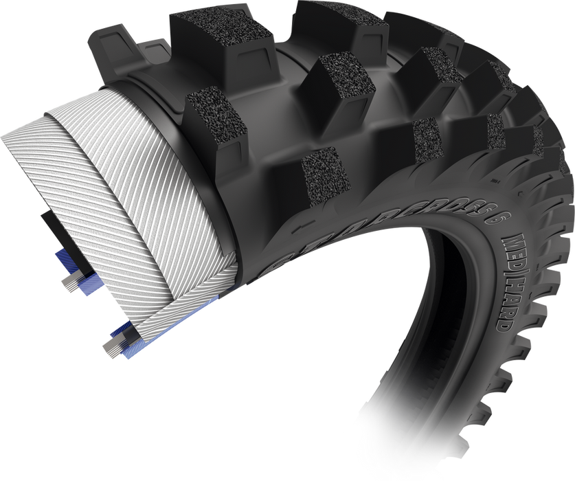 Michelin 87-94607 42268 TIRE STARCROSS 6 MED HARD REAR 100/90-19 57M BIAS TT