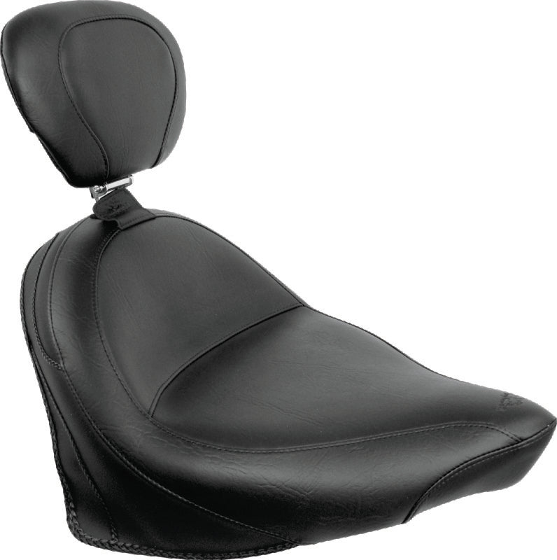Mustang Motorcycle 76161 Mustang 07-15 Honda VT750C2 Spirit,10-20 Phantom Wide Touring 2PC Seat - Black - Photo - Primary