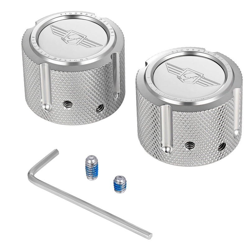 Figurati Designs Axle Nut Cover - FD01-FAC-SS For Harley Motorcycles 2002-2022