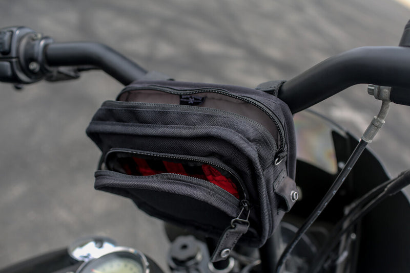 Burly Brand 750-05513 B15-1012B H-BAR BAG BLACK