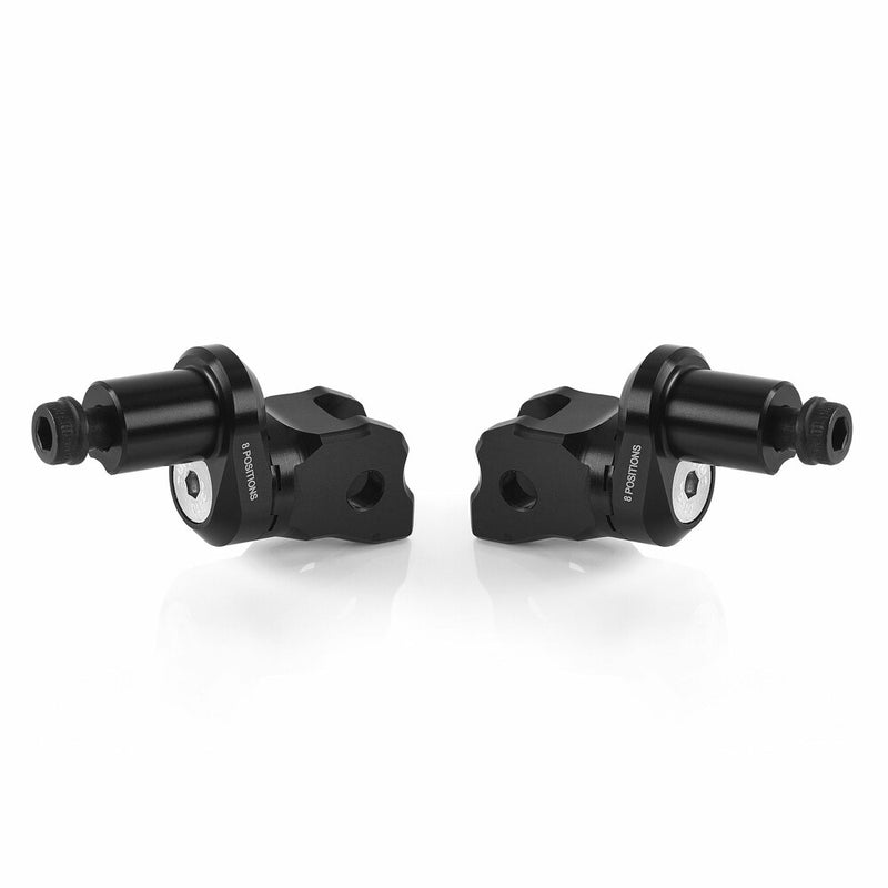 Rizoma 58-PE856B PE856B ECCESNTRIC FOOTPEG MOUNT KIT RIDER ADJUST BLACK PR