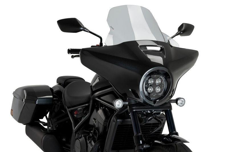 Puig Hi-Tech Parts Windscreen Touring High-Road Smoke - 21545H Honda Rebel 2024-2025