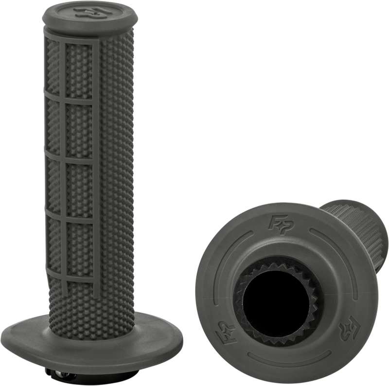 Fire Power 24-0202 24-0202 CONTROL MX LOCK-ON GRIPS GREY HALF WAFFLE