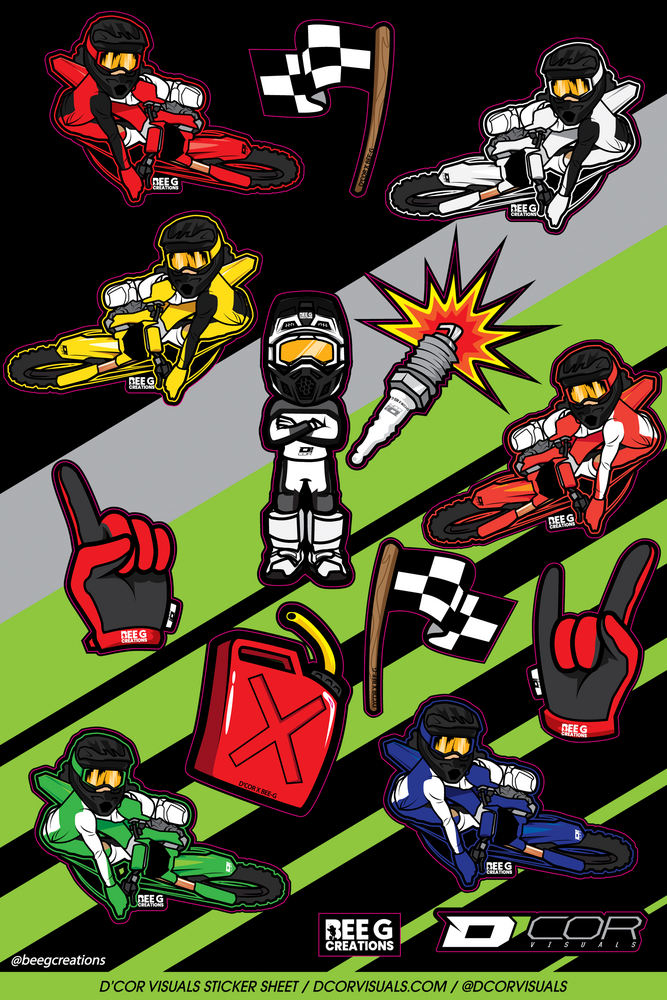 D-cor 862-4090124 40-90-124 DECAL SHEETS