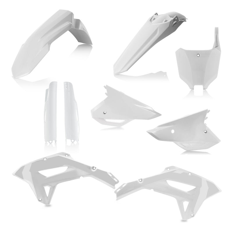 Acerbis Plastic Kit Full Honda White - 2861800002 Honda CRF450RX / CRF250RX 2021-2024