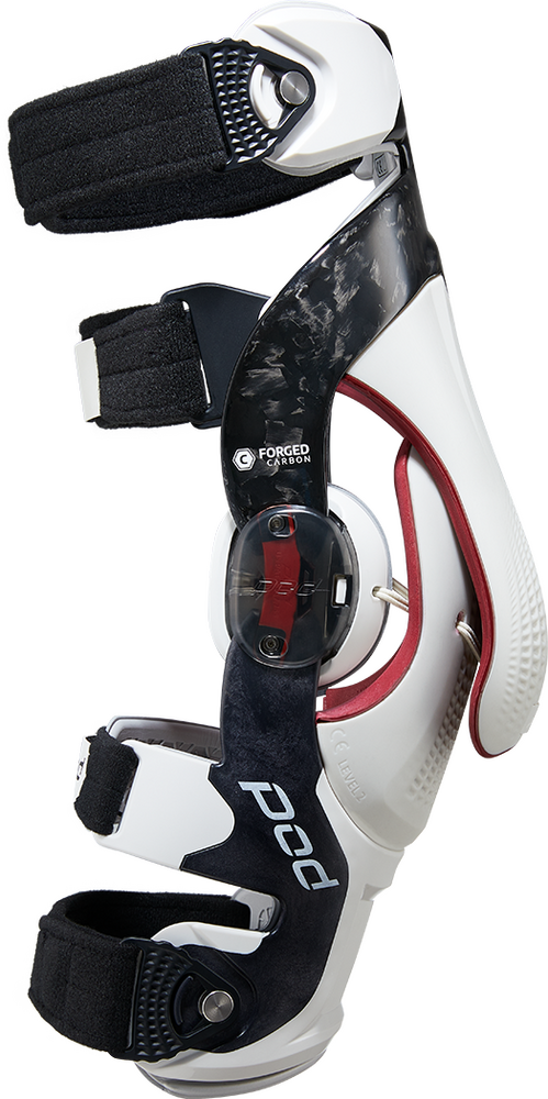 Pod 664-0490S K830-CLT-RT-SM K8 3.0 KNEE BRACE CARBON (RT) CARBON/WHITE SM