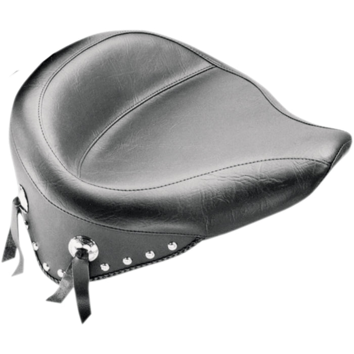 MUSTANG 0802-0483 76179 Wide Vintage Solo Seat - Wide Studded Solo Seat - FLST '08-'17