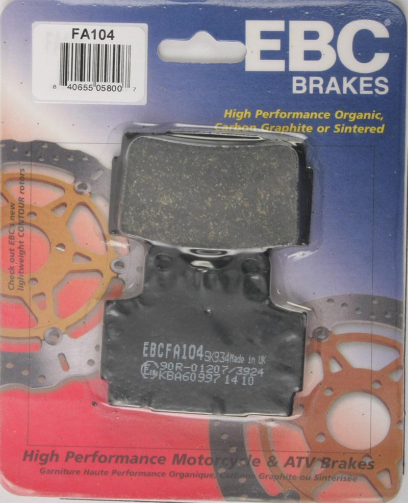 Ebc 15-104 FA104 BRAKE PADS FA104 ORGANIC