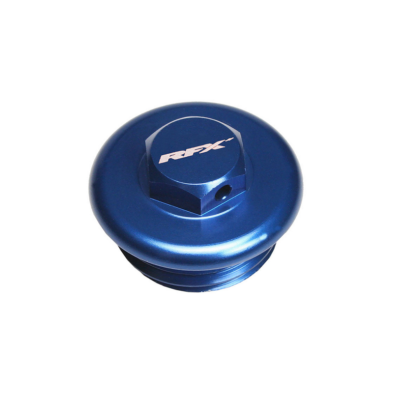 RFX OIL Filler Plug Blue - FXOP 40100 99BU Yamaha Dirt Bikes 1998-2025
