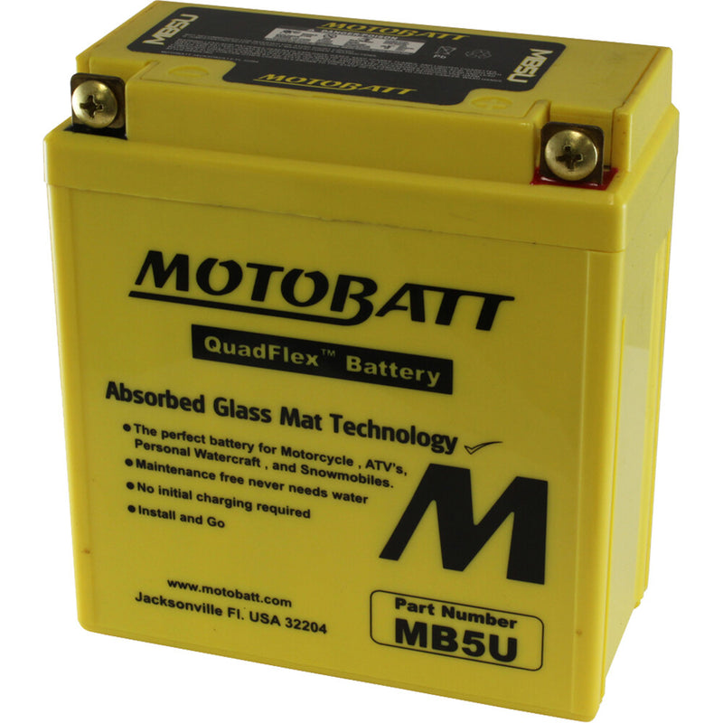 Motobatt 491-1029 MB5U BATTERY MB5U SEALED FACTORY ACTIVATED
