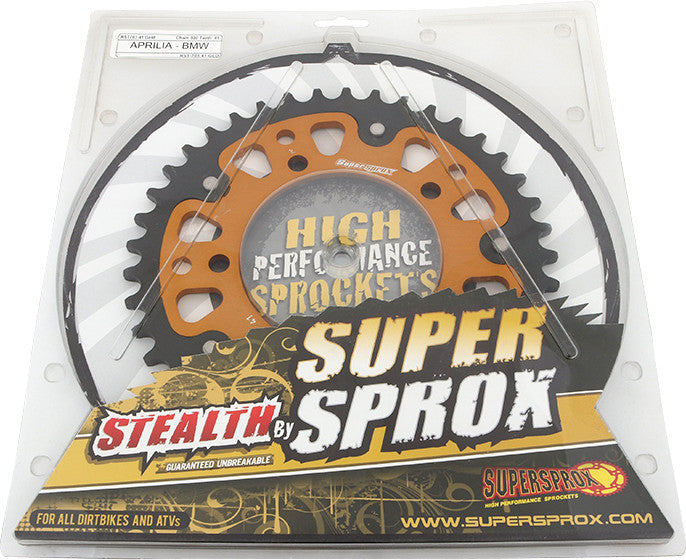 Supersprox 108-703641 RST-703-41-GLD REAR STEALTH SPROCKET ALU/STL 41T-520 GLD BMW