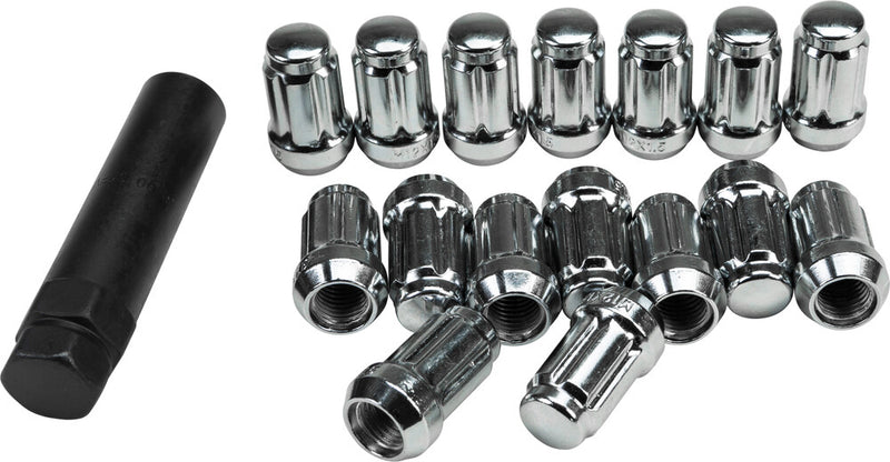 Awc 12MMX1.50 Lock Style LUG Nuts W KEY 16/PK - RLUG-CS20C For Honda UTVs 2009-2023 | Bombardier Outlander 2003-2006 | Kawasaki UTVs 2015-2023