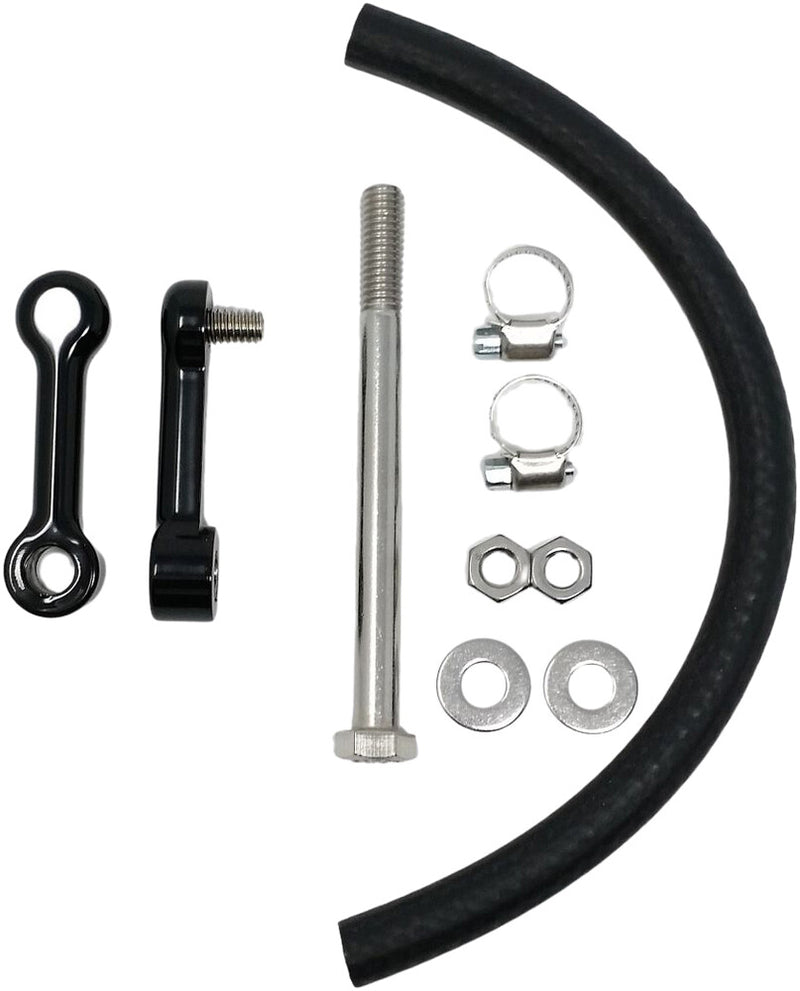 Dk Custom Products Billet Tank Lift Kit 1" ` Powder Coat Black - DK-SFT-TLK-1 For Harley Softail 1999-2017