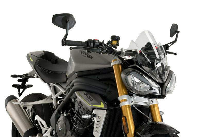 Puig Hi-Tech Parts Windscreen NNG Sport Clear TRI - 20795W Triumph Speed Triple 1200 2021-2023