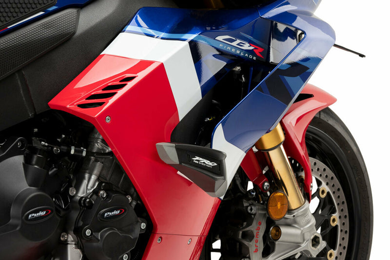 Puig Hi-Tech Parts Frame Sliders PRO 2.0 Black - 21477N Honda CBR1000RR Fireblade 2021-2023