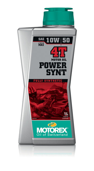 Motorex 580-1210 308249 POWER SYNT OIL 4T 10W50 1L 10/CASE