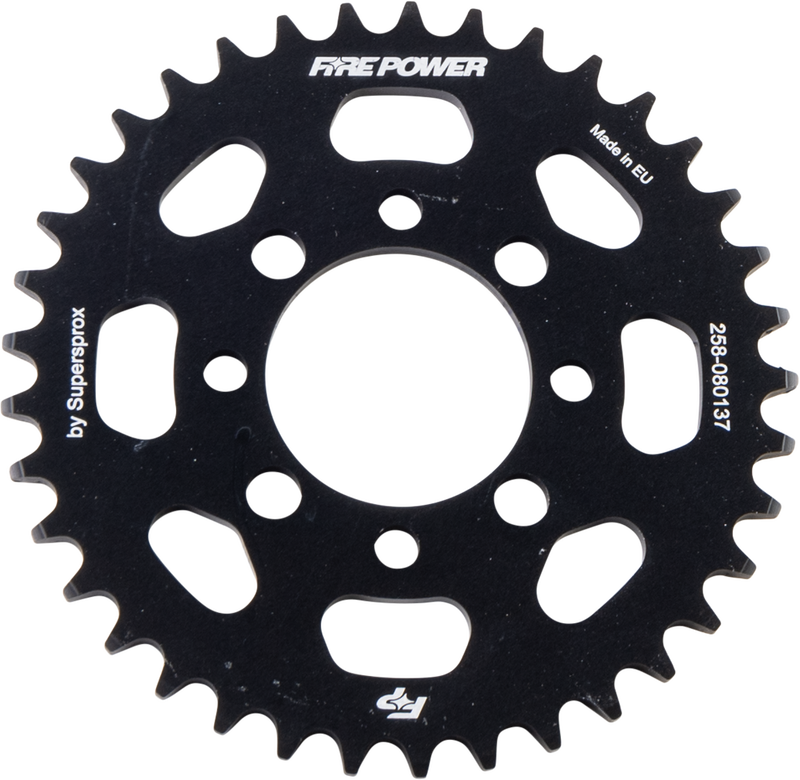 Fire Power Rear Sprocket Aluminum 37T Black - FPA-801-37-BLK Kawasaki 110 / 110L 2002-2020
