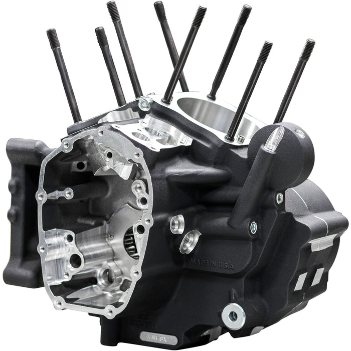 S&S CYCLE 0920-0242 310-1326 M8 Softail Crankcase - MK-Series "B" - Black - M8 Softail