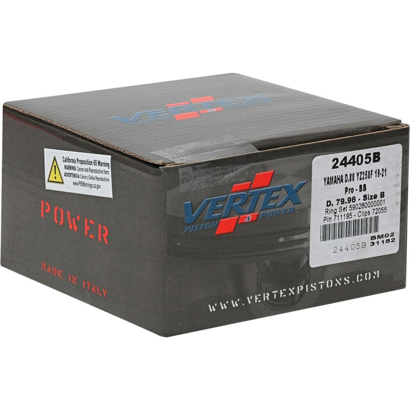 Vertex Piston Kit BB Forged 79.96/+3.00 13.8:1 - 24405B Yamaha YZ 250 / WR 250 2019-2024