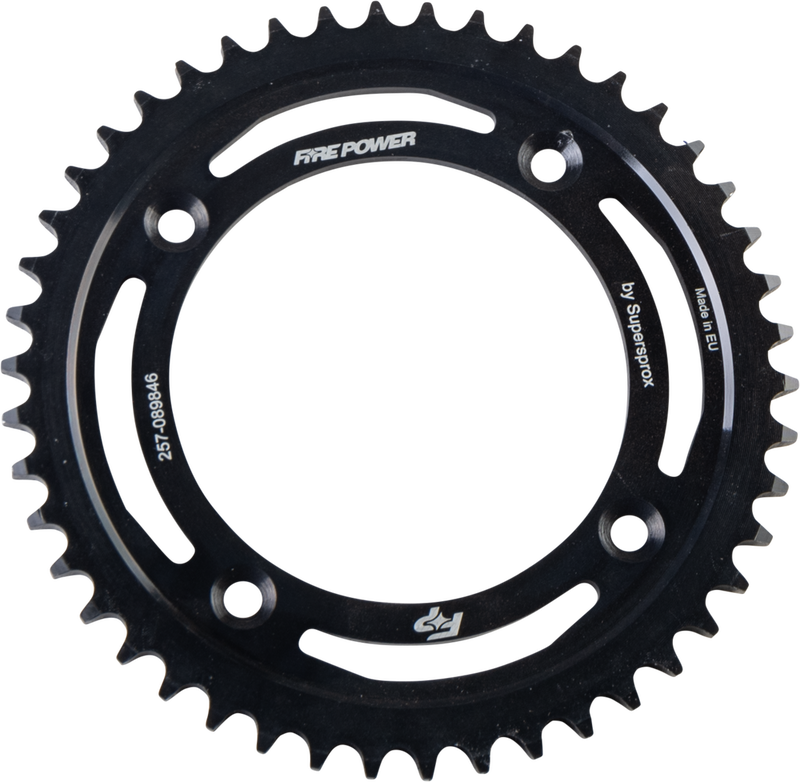 Fire Power 257-089846 FPS-898-46-BLK REAR SPROCKET STEEL 46T BLK
