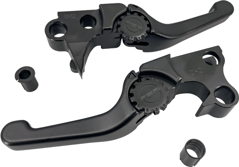 Psr Anthem Shorty Lever SET Black BT (with Exceptions) - 12-01651-22 For Harley Motorcycles 1996-2017