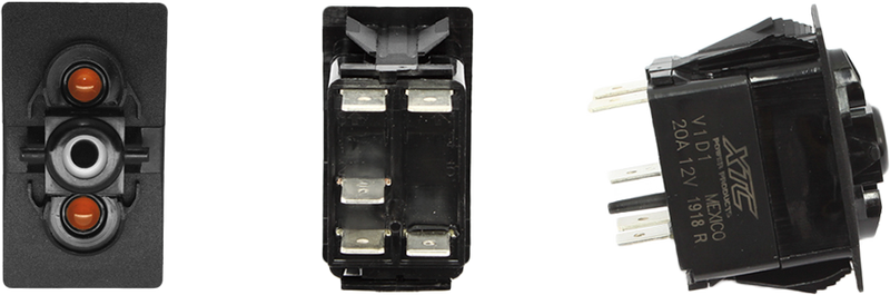 Xtc Power Products Dash Switch Body Single ACC Amber - SW11-AA000000
