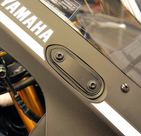 New Rage Cycles Mirror Block OFF Plates - R3-MBO Yamaha R3 2019-2023