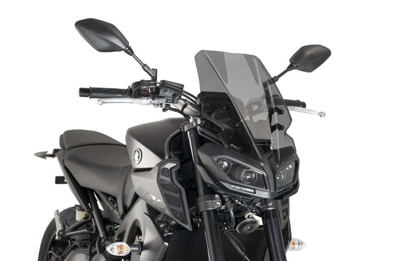 Puig Hi-tech Parts 561-9377D 9377F WINDSCREEN NAKED NEW GEN TOURING DARK SMOKE YAM
