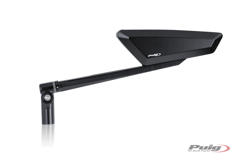 Puig Hi-tech Parts 561-9884 9884N HYPERNAKED MIRROR LEFT BLACK