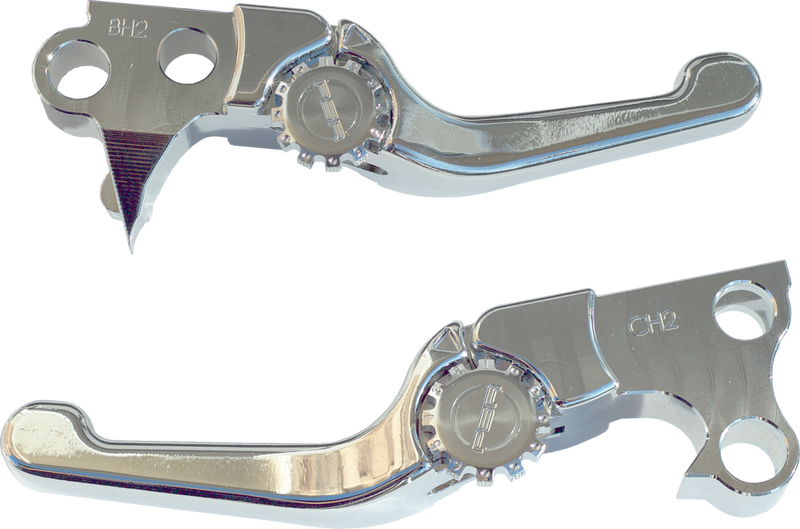Psr Anthem Shorty Lever SET Chrome BT (with Exceptions) - 12-01651-20 For Harley Motorcycles 1996-2017