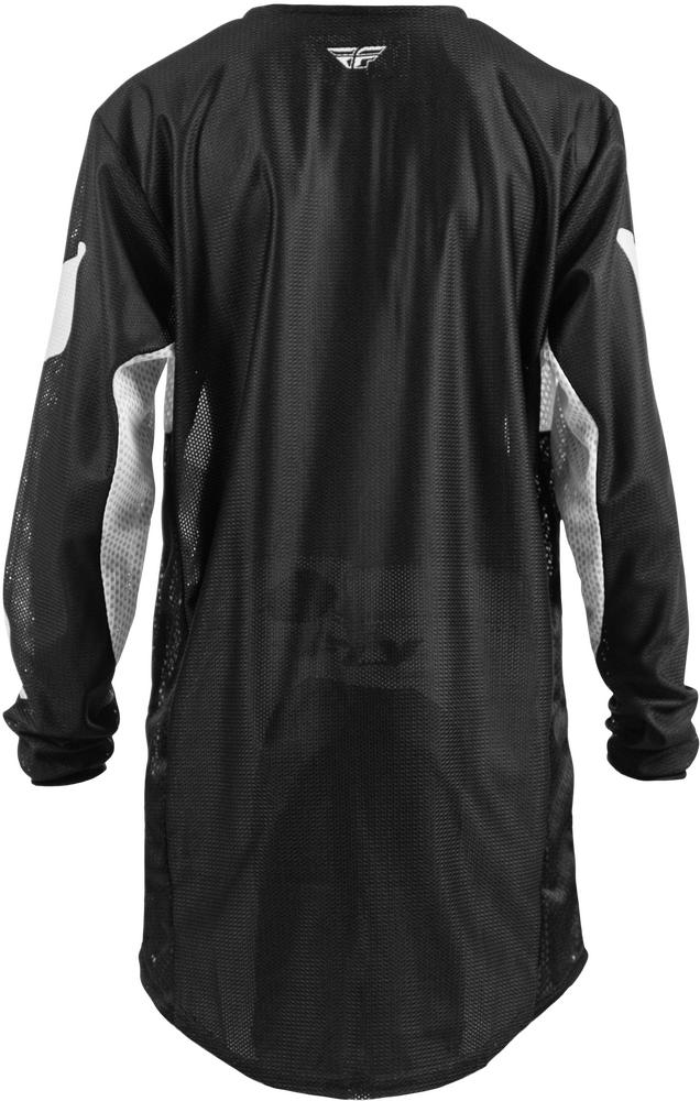 Fly Racing 380-330YL 380-330YL YTH KINETIC MESH JERSEY BLACK/WHITE YL