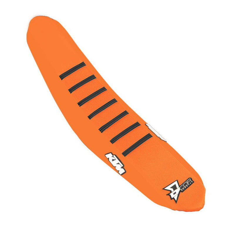 D'cor Visuals D-Cor Seat Cover Orange With Ribs - 30-30-218 KTM Dirt Bikes 2011-2015