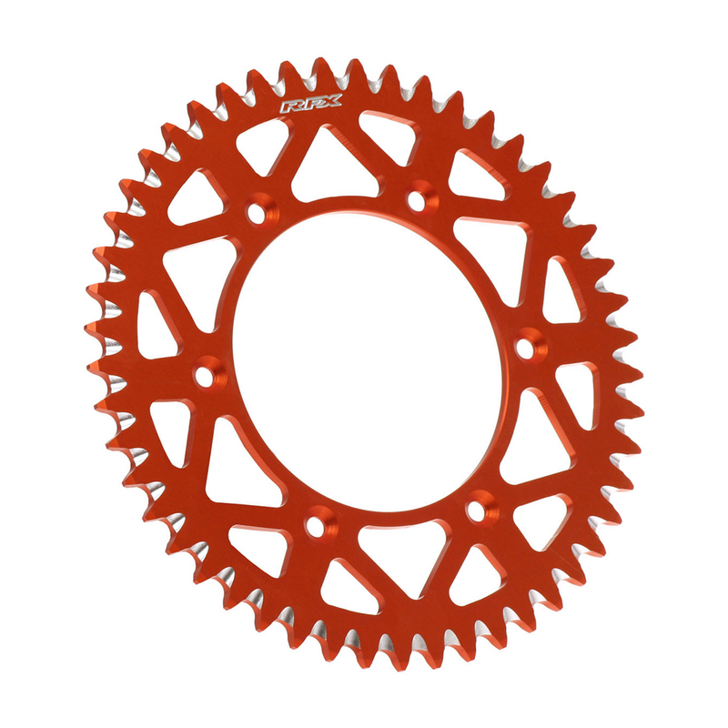 Rfx 739-3569946OR FXRS 56-46 99OR ALUMINUM REAR SPROCKET 46T ORANGE KTM/HUSQ/GAS