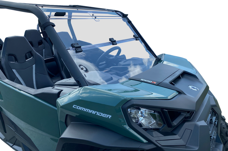 Open Trail Folding Windshield - V000292-12200T Can-Am Maverick / Commander 2018-2022