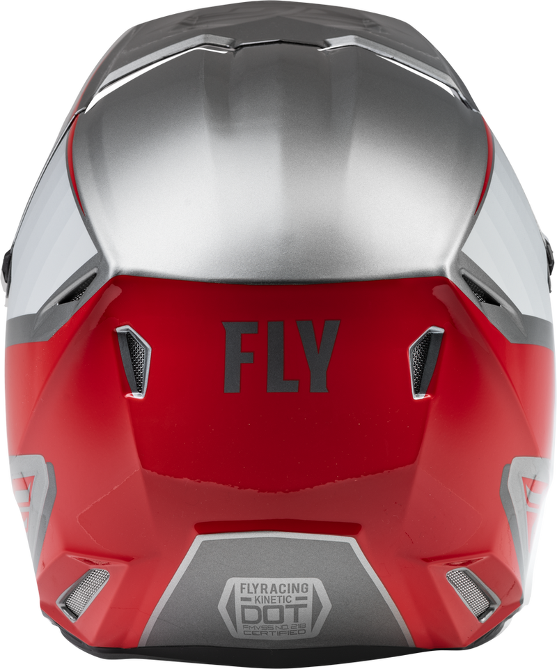 Fly Racing 73-8643M 73-8643M KINETIC DRIFT HELMET CHARCOAL/LIGHT GREY/RED MD