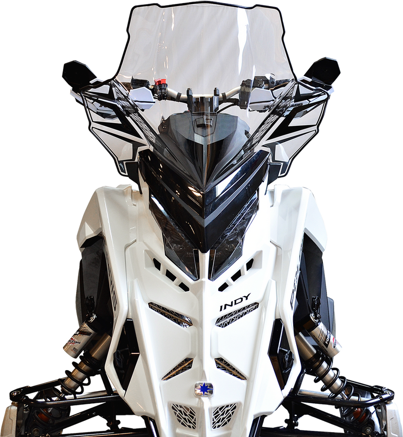 Powermadd Cobra W S Tall Clear Black 20" POL Matryx - 14640 Polaris Snowmobiles 2021