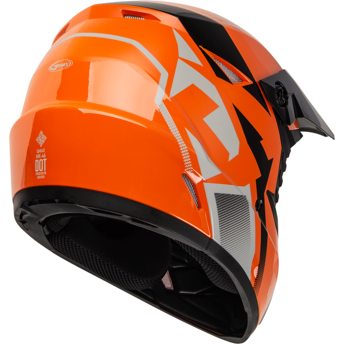 Gmax 72-6712X D3464287 MX-46 COMPOUND HELMET ORANGE/BLACK/GREY XL