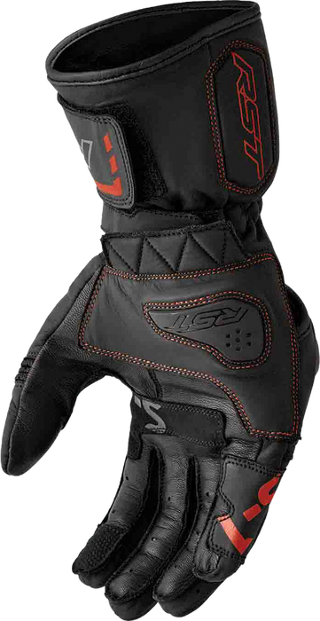 Rst 556-3650110 103650RED-10 S1 GLOVE BLK/RED LEATHER LG