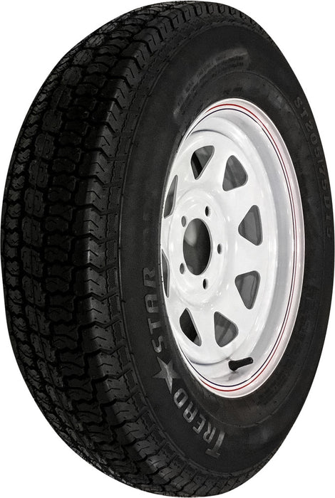 Awc 58-8167 TA2055012-71BF78C TRAILER TIRE AND WHEEL ASSEMBLY WHITE