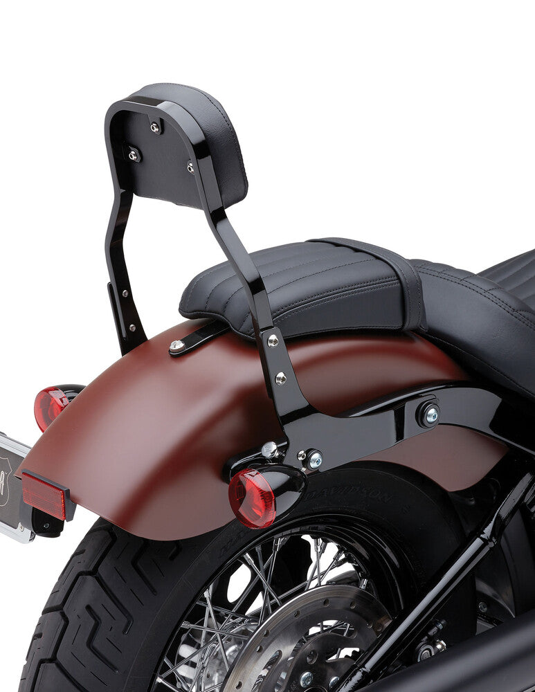 Cobra Detachable Backrest Mini Black Flde Flsl Fxbb - 602-2026B For Harley Softail 2018-2022